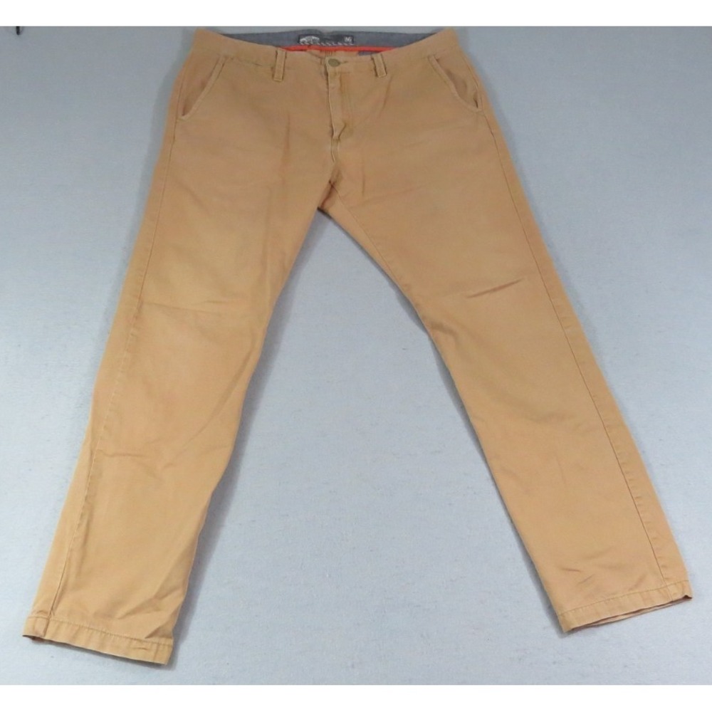 Vans Chino Pants Mens 36x30 Tan Skate Casual Straight Fit Cotton Street Khaki